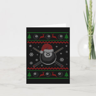 Cartão Piscina de Natal Billiards Snooker Esporte Jogador