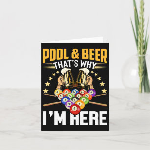 Cartão Piscina e cerveja, é por isso que estou aqui, doen