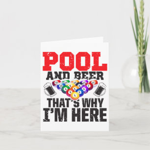 Cartão Piscina e Cerveja - É por isso que estou aqui - Pi