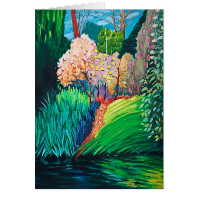 Cartão Piscina escura (Frente)