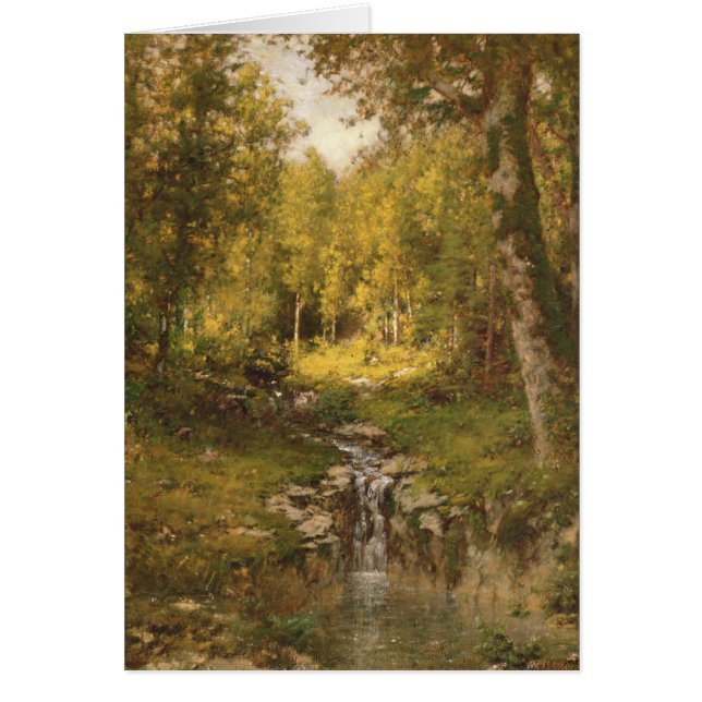 Cartão Piscina nas madeiras (Frente)