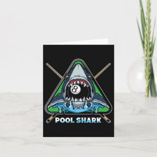 Cartão Piscina Shark Billiards Piscina Snooker Billiards