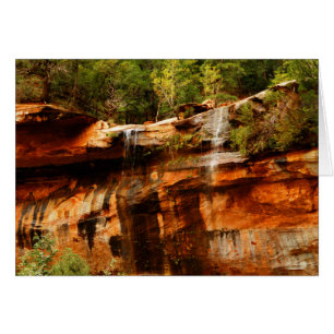 Cartão Piscinas de Baixo Emerald Zion National Park Vazio