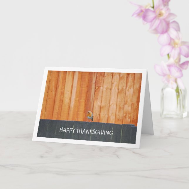 Cartão Pisco Vermelho no Cercado (Orquídea)