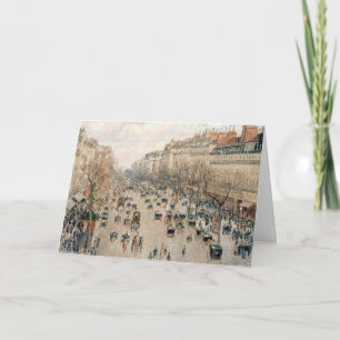 Cartão Pissarro - Boulevard Montmartre, Sol da Tarde