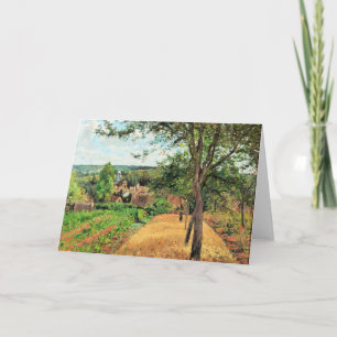 Cartão Pissarro - Pomares de Louveciennes, belas artes,