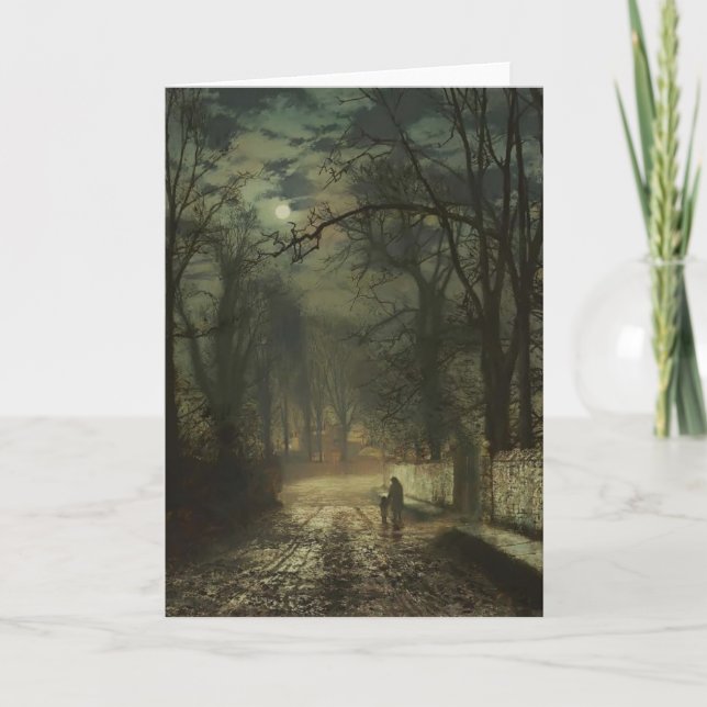 Cartão Pista enluarada de John Atkinson Grimshaw- A (Frente)