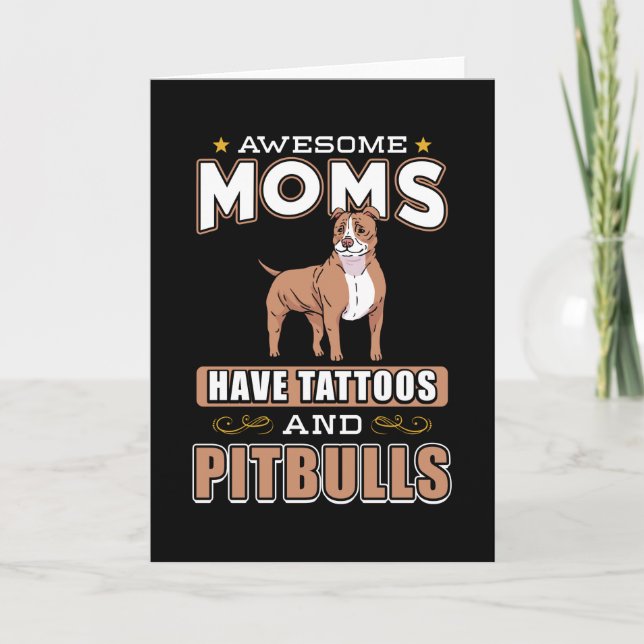 Cartão Pitbull Mãe (Frente)