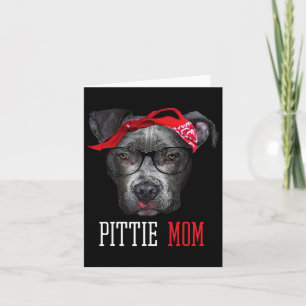 Cartão Pittie Mãe Pitbull Cachorro Amantes Dia de as mães