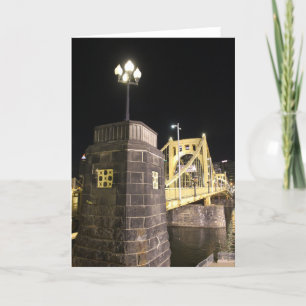 Cartão Pittsburgh bridge greeting card