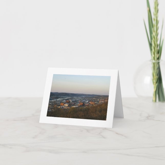 Cartão Pittsburgh, cidade das pontes (Frente)