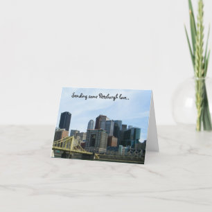 Cartão Pittsburgh love notecards