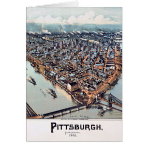Cartão Pittsburgh Pensilvânia 1902