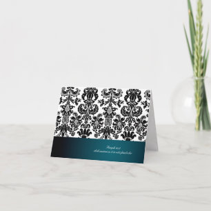 Cartão PixDezines Isabella Damask, teal