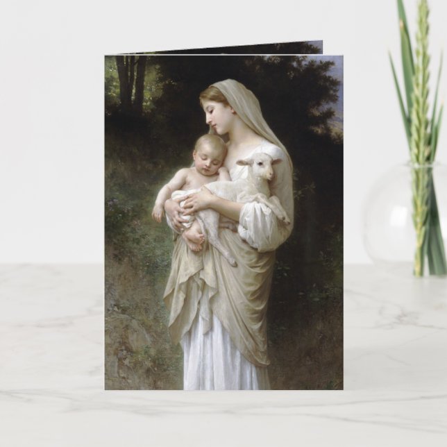 Cartão PixDezinves L'inocence por pintura de Bougeureau (Frente)