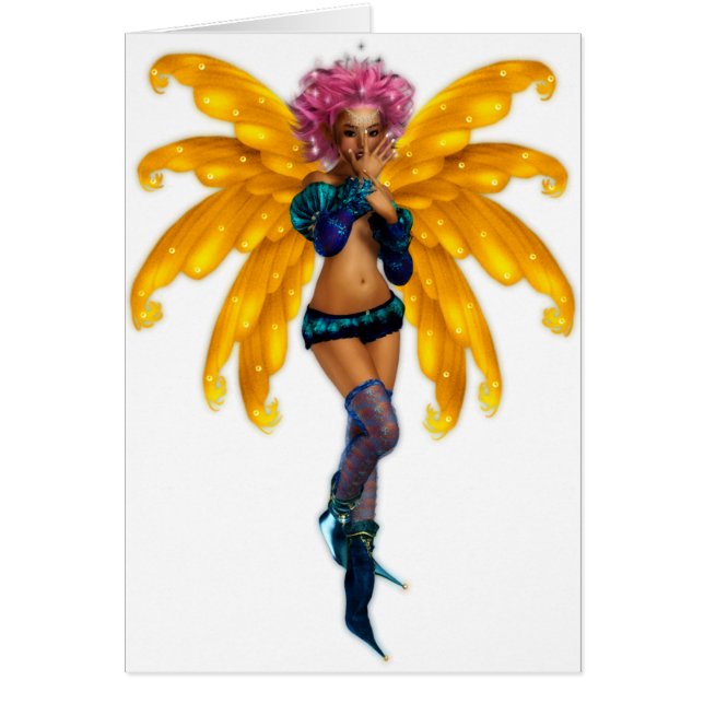 Cartão Pixie Fae Fairy (Frente)