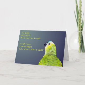 Cartão Pizza da luz das estrelas