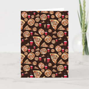 Cartão Pizza Pattern