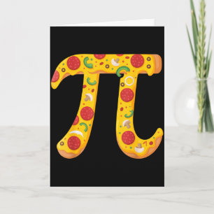 Cartão Pizza Pi Para Amantes De Matemática E Comida Diver