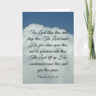 Cartão Placa 6:24-26