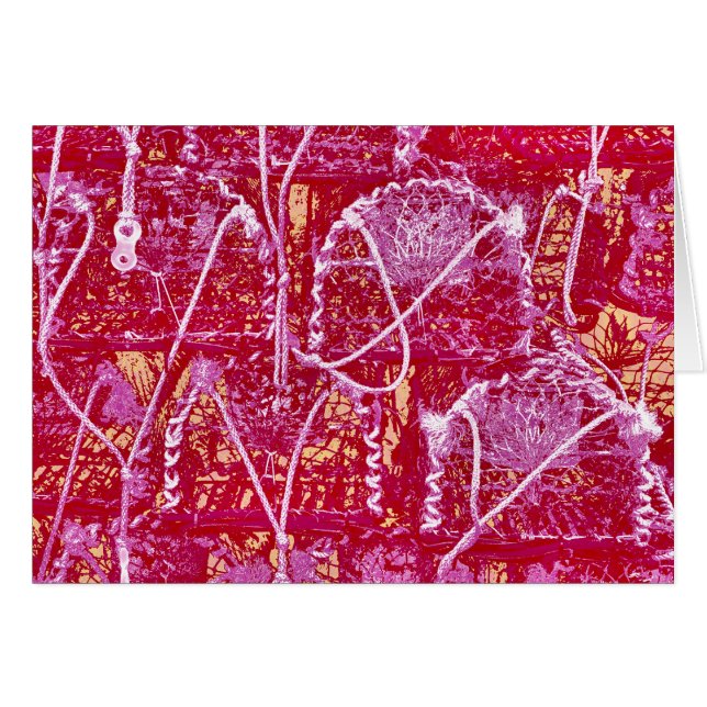 Cartão Placa ABSTRATO de POTE de de  CRAB (Frente Horizontal)