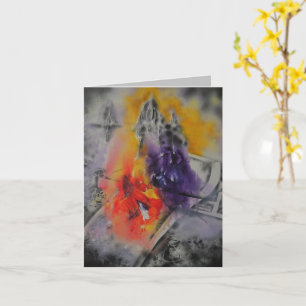 Cartão Placa Abstrato do Color Thoughts