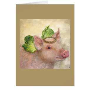 Cartão Placa Angel Petunia