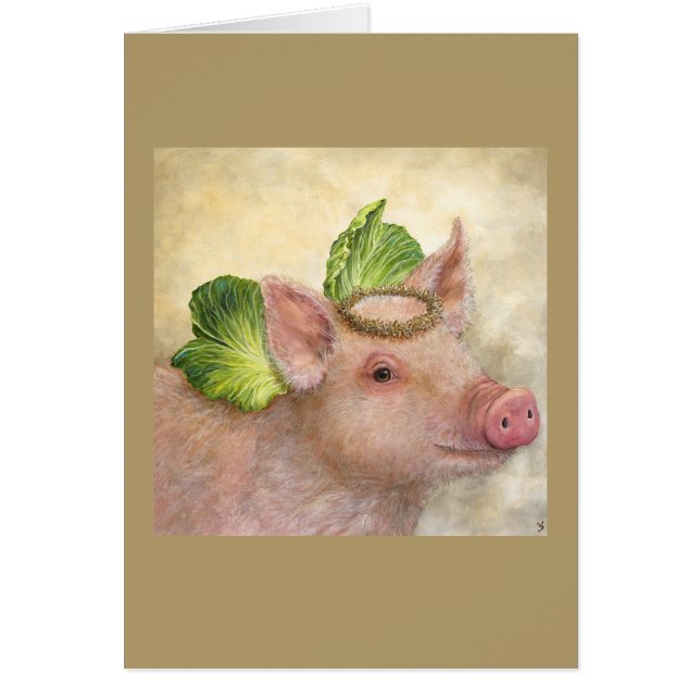 Cartão Placa Angel Petunia (Frente)