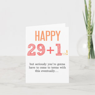 Cartão placa aniversário de 30 anos suja trinta