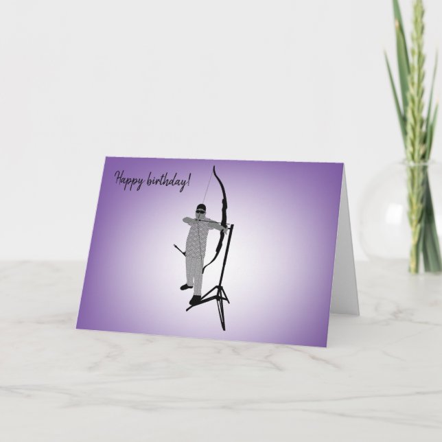 Cartão Placa Archer Cego Curvy Design Diversidade (Frente)