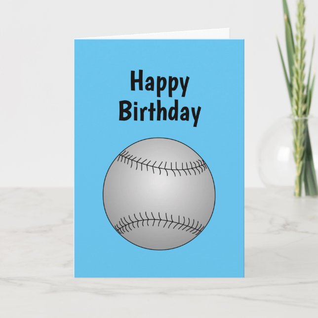 Cartão Placa Baseball (Frente)