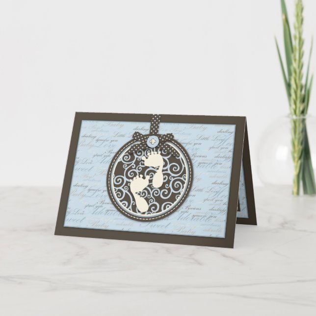 Cartão Placa BLU do Teeny Toes (Frente)