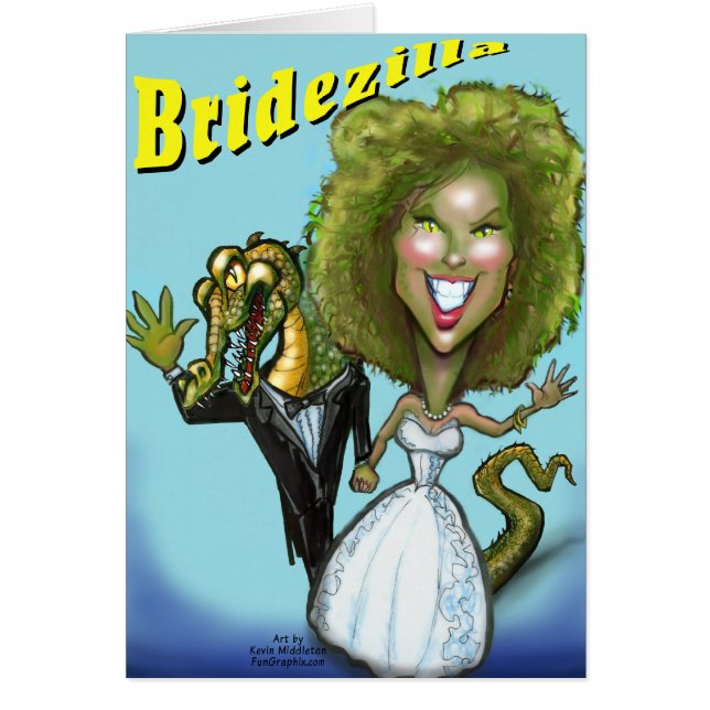 Cartão Placa Bridezilla (Frente)
