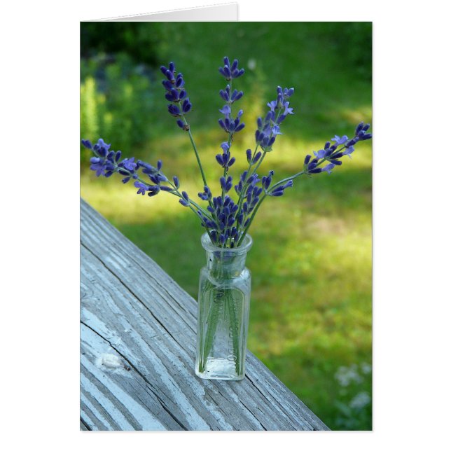 Cartão Placa Buquê lavanda (Frente)