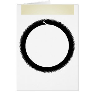 Cartão Placa Circular Budista Math Enso