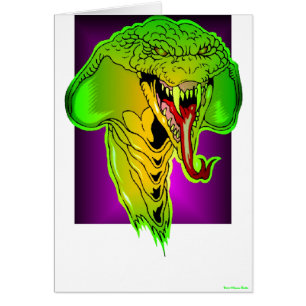 Cartão Placa Cobra Vampira