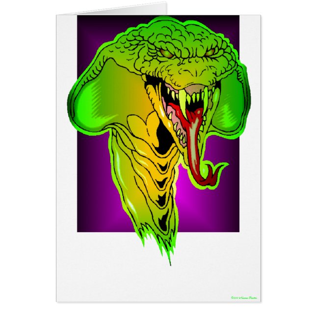 Cartão Placa Cobra Vampira (Frente)