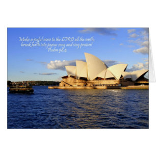 Cartão Placa da câmara de cirurgia da Sydney com verso Bí