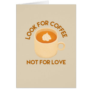 Cartão Placa de Amantes de Café