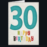 Cartão Placa de aniversário aniversário de 30 anos Happy<br><div class="desc">esta placa é vazio de dentro... (desenhado por MarloDeeDesigns.com) © 2004-2012 MarloDee Designs: Todos os direitos reservados. Todas as licenças necessárias foram adquiridas e estão no arquivo. As imagens neste site NÃO são dominios públicos. Você não pode copiar, duplicar, alterar ou digitalizar essas designs, imagens, ilustrações, fotografia, arte e escrevendo....</div>