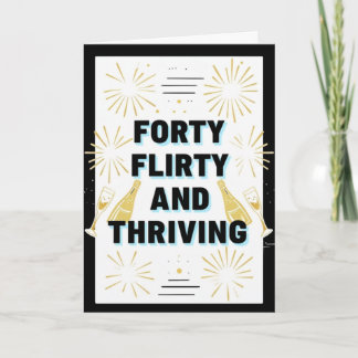Cartão Placa de aniversário de 40 anos Feliz