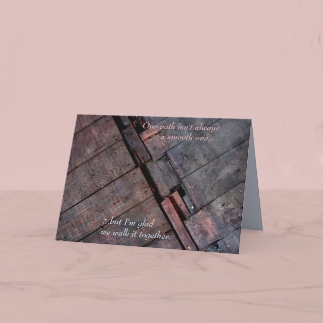 Cartão Placa de Aniversário do Caminho Rough (Criador carregado)