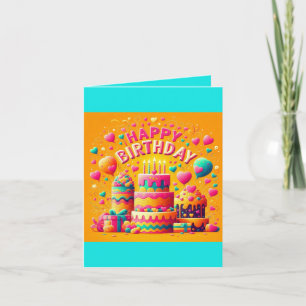 Cartão Placa de aniversário do Dentro vazio