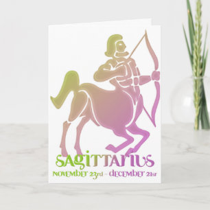 Cartão Placa de Aniversário do Sagittarius Astrologia Zod