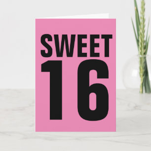 CARTÃO PLACA DE ANIVERSÁRIO DOCE 16 PARA ELA