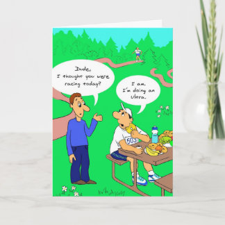 Cartão Placa de aniversário para Runner - Ultra Runner