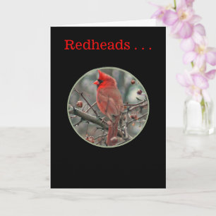 Cartão Placa de ANIVERSÁRIO "REDHEADS SÃO EXCLUSIVOS E ES
