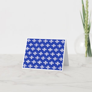 Cartão Placa de anotação KNIT AZUL SCANDIA / Horizontal