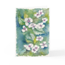 Placa de Aquarela do Dia de as mães Hydrangeas