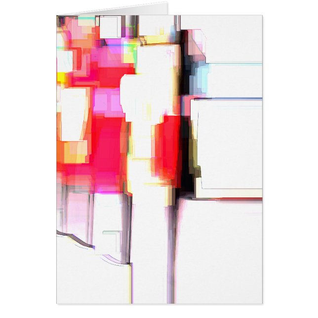 Cartão Placa de arte digital "Blink" (Frente)